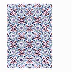 Blue Tile Pattern Small Garden Flag (two Sides)