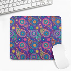 Baatik Purple Print Large Mousepads by designsbymallika