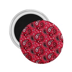 Baatik Red Pattern 2 25  Magnets by designsbymallika