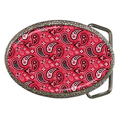 Baatik Red Pattern Belt Buckles by designsbymallika