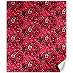 Baatik Red Pattern Canvas 8  x 10  8.15 x9.66  Canvas - 1