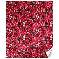 Baatik Red Pattern Canvas 16  X 20  by designsbymallika