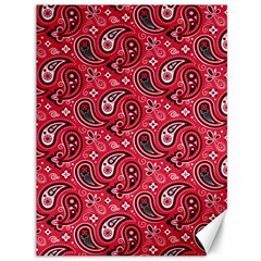 Baatik Red Pattern Canvas 36  X 48  by designsbymallika