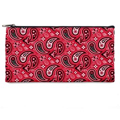 Baatik Red Pattern Pencil Case by designsbymallika