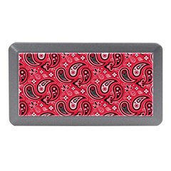 Baatik Red Pattern Memory Card Reader (mini) by designsbymallika