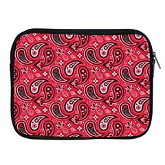 Baatik Red Pattern Apple Ipad 2/3/4 Zipper Cases by designsbymallika