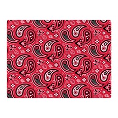 Baatik Red Pattern Double Sided Flano Blanket (mini)  by designsbymallika