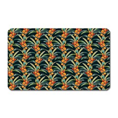 Orange Flower Love Magnet (rectangular) by designsbymallika