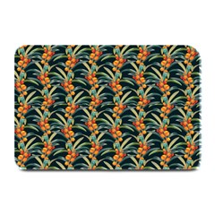 Orange Flower Love Plate Mats by designsbymallika