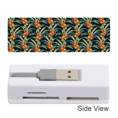 Orange Flower Love Memory Card Reader (stick) by designsbymallika