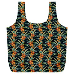 Orange Flower Love Full Print Recycle Bag (xxl) by designsbymallika