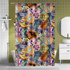 Travel Is Love Shower Curtain 48  x 72  (Small) 