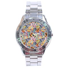 Travel Is Love Stainless Steel Analogue Watch