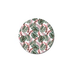 Tropical Leaves Pattern Golf Ball Marker by designsbymallika