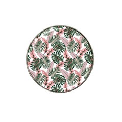 Tropical Leaves Pattern Hat Clip Ball Marker (10 Pack) by designsbymallika