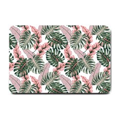 Tropical Leaves Pattern Small Doormat  by designsbymallika