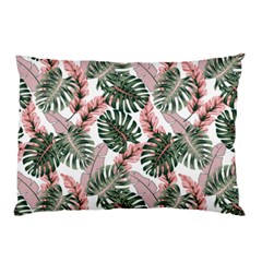 Tropical Leaves Pattern Pillow Case by designsbymallika