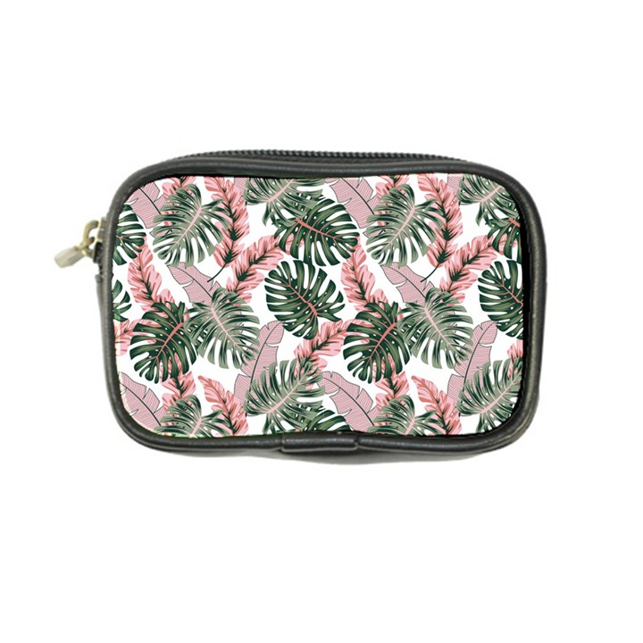 Tropical Leaves Pattern Coin Purse