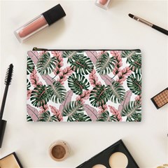 Tropical Leaves Pattern Cosmetic Bag (medium) by designsbymallika