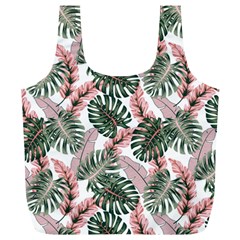 Tropical Leaves Pattern Full Print Recycle Bag (xl) by designsbymallika