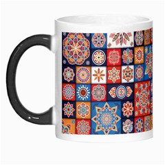 Mandala Pattern Blue Color Morph Mugs by designsbymallika