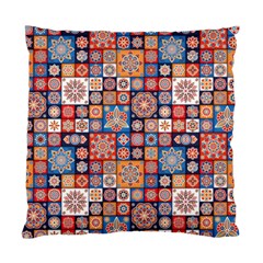 Mandala Pattern Blue Color Standard Cushion Case (two Sides) by designsbymallika