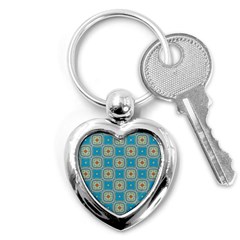 Traditional Indian Pattern Key Chain (heart) by designsbymallika