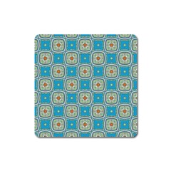 Traditional Indian Pattern Square Magnet by designsbymallika