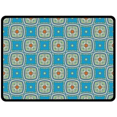 Traditional Indian Pattern Fleece Blanket (large)  by designsbymallika