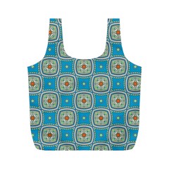 Traditional Indian Pattern Full Print Recycle Bag (m) by designsbymallika