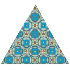 Traditional Indian Pattern Wooden Puzzle Triangle