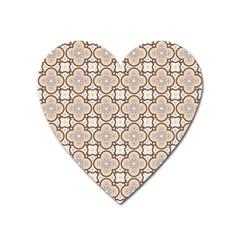 Ornamental Pattern 3 Heart Magnet