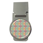 Mandala Baatik Print Money Clips (Round)  Front