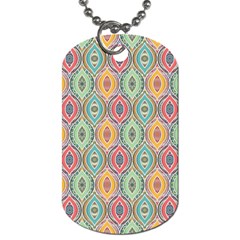 Mandala Baatik Print Dog Tag (two Sides) by designsbymallika