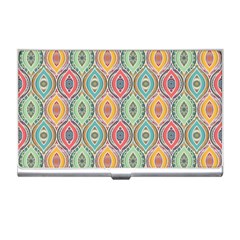 Mandala Baatik Print Business Card Holder by designsbymallika