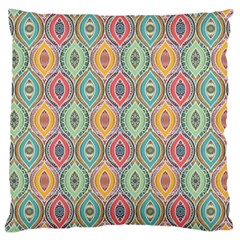 Mandala Baatik Print Large Cushion Case (two Sides) by designsbymallika