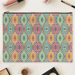 Mandala Baatik Print Cosmetic Bag (xxxl) by designsbymallika