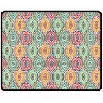 Mandala Baatik Print Double Sided Fleece Blanket (Medium)  58.8 x47.4  Blanket Front