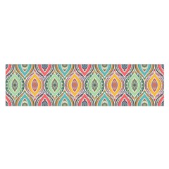 Mandala Baatik Print Satin Scarf (oblong)