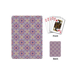 Antique Tile Pattern Playing Cards Single Design (mini) by designsbymallika