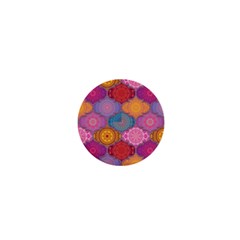 Vintage Love Mandala 1  Mini Magnets by designsbymallika