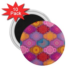 Vintage Love Mandala 2 25  Magnets (10 Pack)  by designsbymallika