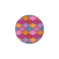 Vintage Love Mandala Golf Ball Marker (4 Pack) by designsbymallika