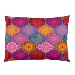 Vintage Love Mandala Pillow Case by designsbymallika