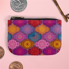 Vintage Love Mandala Mini Coin Purse by designsbymallika