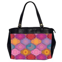 Vintage Love Mandala Oversize Office Handbag (2 Sides) by designsbymallika