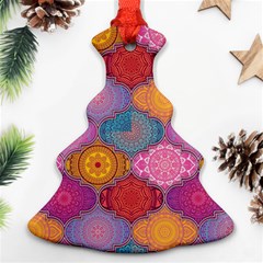 Vintage Love Mandala Ornament (christmas Tree)  by designsbymallika