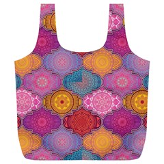 Vintage Love Mandala Full Print Recycle Bag (xl) by designsbymallika