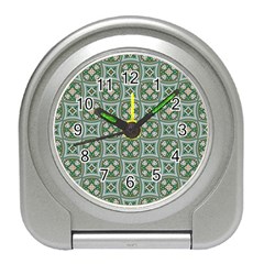 Ornamental Pattern Travel Alarm Clock by designsbymallika