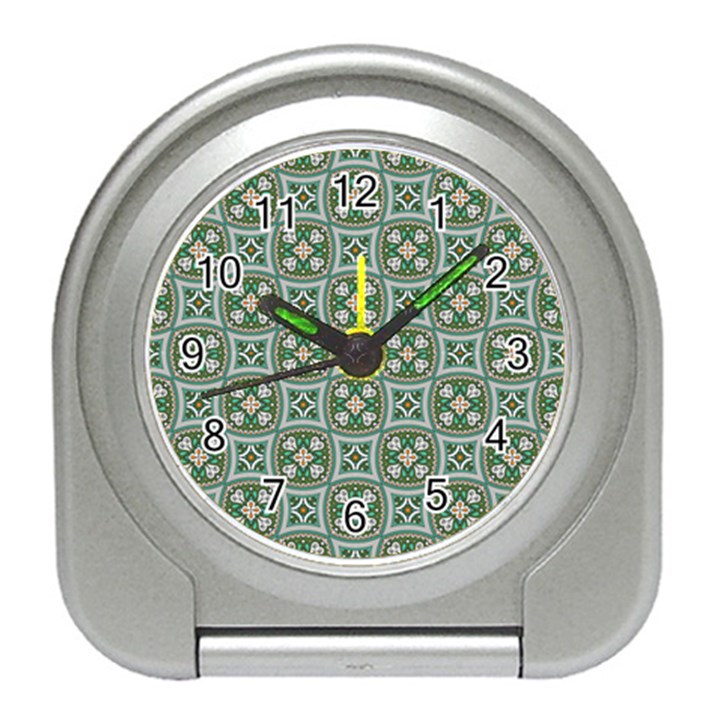 Ornamental Pattern Travel Alarm Clock